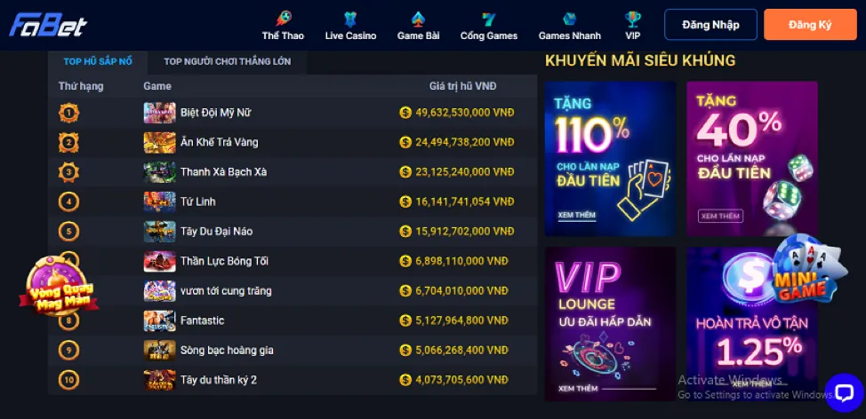 Trò chơi Slot cổ điển tại wynn09